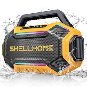 Bluetooth 6.0 Speakers Outdoor, 80W(Peak) Loud Speaker with Bass, 30H Playtime,